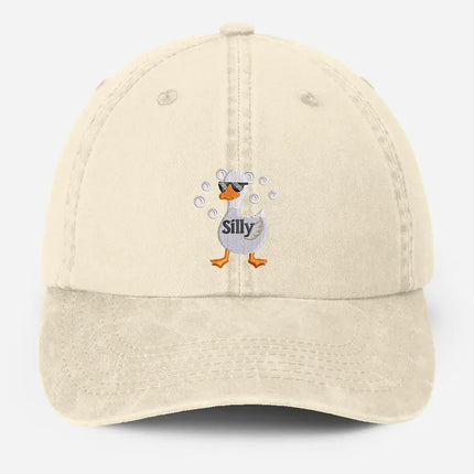 Silly Goose Embroidered Hat, Funny Silly Goose Dad Hats, Cute Animal Lover Gifts