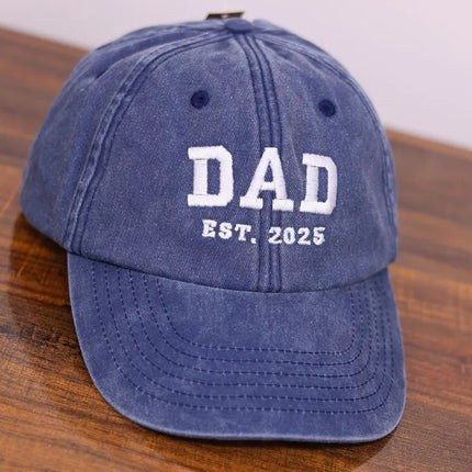 Personalised Dad Embroidered Hat, Custom Est Date Hat, Father's Day Gift for Dad