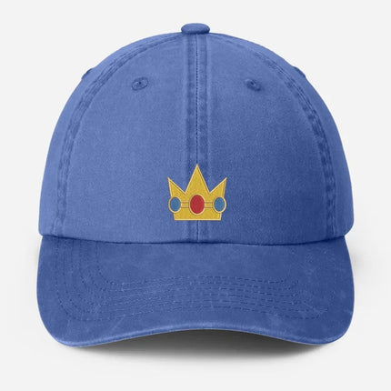 Vintage Embroidered Crown Cap, Cute Gold princess Crown Hat for Girls, Retro Cosplay Baseball Cap, Gift for Her, Cartoon move Lover Gifts