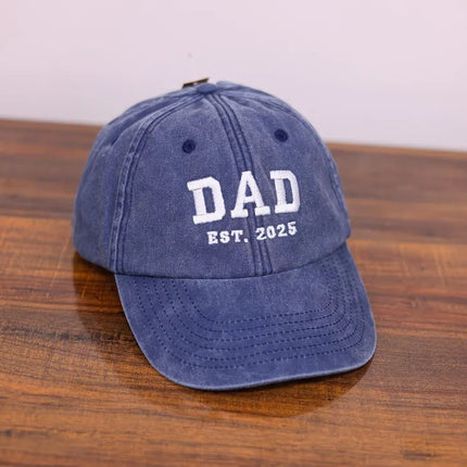 Personalised Dad Embroidered Hat, Custom Est Date Hat, Father's Day Gift for Dad