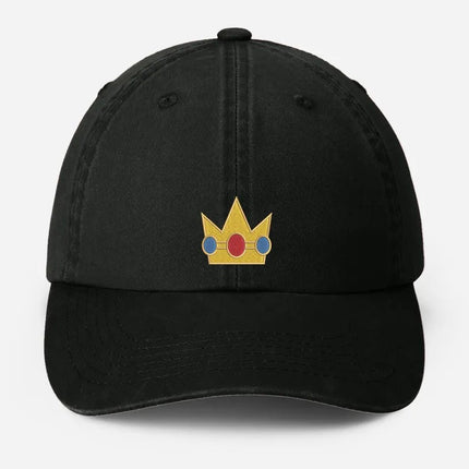 Vintage Embroidered Crown Cap, Cute Gold princess Crown Hat for Girls, Retro Cosplay Baseball Cap, Gift for Her, Cartoon move Lover Gifts