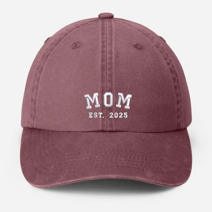Custom Embroidered Dad Vintage Caps, Personalised Est Year Grandpa Hat