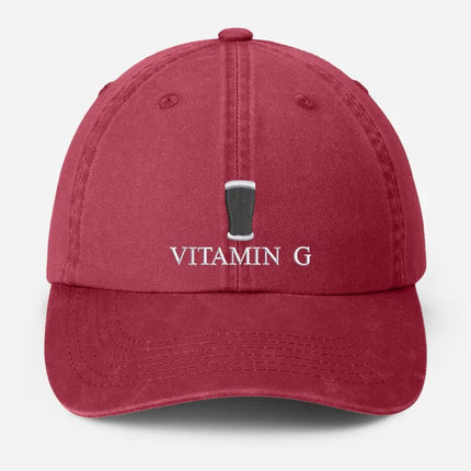 Vitamin G Pint Baseball Cap, Vintage G Mens Embroidered Cap, Dad Hat Adjustable Beer Stout Hat, Mens Vitamin Baseball Cap, Boyfriend Gifts