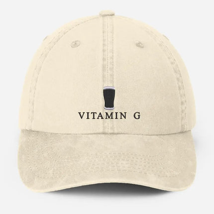 Vitamin G Pint Baseball Cap, Vintage G Mens Embroidered Cap, Dad Hat Adjustable Beer Stout Hat, Mens Vitamin Baseball Cap, Boyfriend Gifts