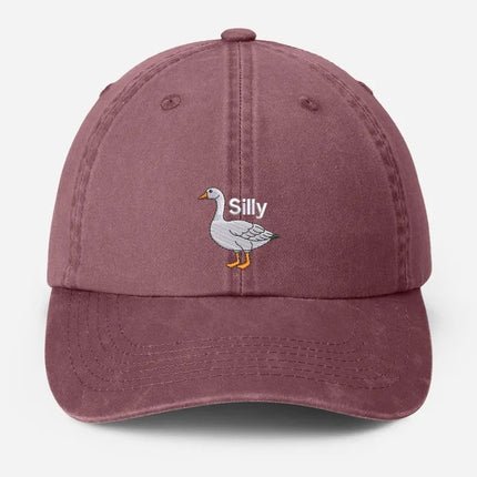 Silly Goose Embroidered Hat, Vintage Silly Goose Baseball Cap, Mom Dad Wildlife Hat