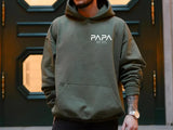 Personalised Papa Hoodie, Custom Dad Hoodies, Father’s Day Gift for Him, New Dad Gifts, Daddy Comfy Printed Jumpers, Baby Announcement Gifts