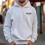 Personalised Papa Hoodie, Custom Dad Hoodies, Father’s Day Gift for Him, New Dad Gifts, Daddy Comfy Printed Jumpers, Baby Announcement Gifts