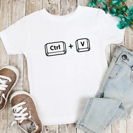 Copy Paste Matching Dad and Baby Shirts, Funny Ctrl C Ctrl V Shirts, New Dad Shirt