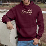 Daddy Est 2025 Hoodies, New Dad Hoodie for First Father's Day, Personalised Baby Announcement Gifts, New Dad Hooded Sweaters, Gifts for Him