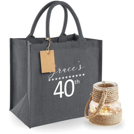 Personalised Birthday Party Tote Bags, Custom Name Birthday Party Favour Tote Bag, Birthday Party Gift Bag, Reusable Shopping Bag, Bday Gift