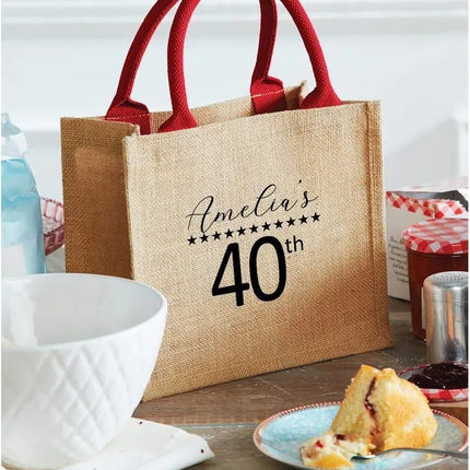 Personalised Birthday Party Tote Bags, Custom Name Birthday Party Favour Tote Bag, Birthday Party Gift Bag, Reusable Shopping Bag, Bday Gift