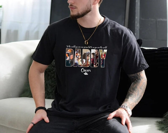 Personalised Daddy Photo Shirt, Custom Dad Printed Shirts, Father Day Gift