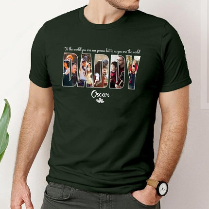 Personalised Daddy Photo Shirt, Custom Dad Printed Shirts, Father Day Gift