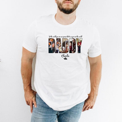 Personalised Daddy Photo Shirt, Custom Dad Printed Shirts, Father Day Gift