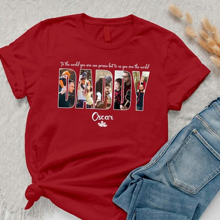 Personalised Daddy Photo Shirt, Custom Dad Printed Shirts, Father Day Gift