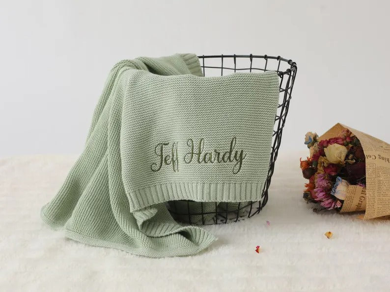 Custom Baby Name Blanket, Personalized Name Blanket, Embroidered Name Blanket, Baby Shower Gift, Newborn Gifts Blankets, New Born Baby Gifts