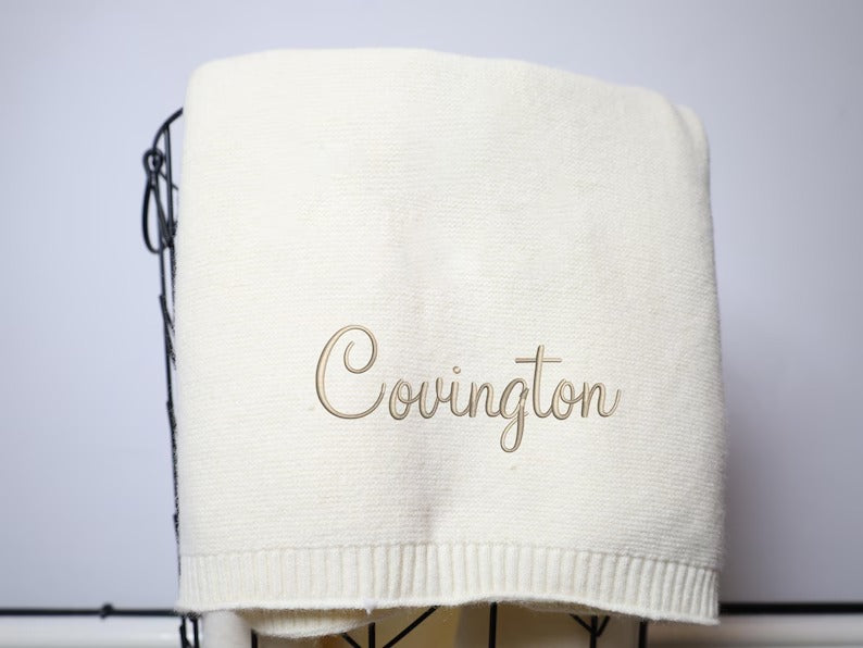 Custom Baby Name Blanket, Personalized Name Blanket, Embroidered Name Blanket, Baby Shower Gift, Newborn Gifts Blankets, New Born Baby Gifts
