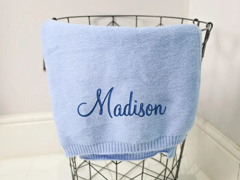 Custom Baby Name Blanket, Personalized Name Blanket, Embroidered Name Blanket, Baby Shower Gift, Newborn Gifts Blankets, New Born Baby Gifts
