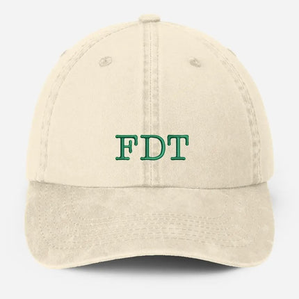 FDT Embroidered Women Hat, Subtle Anti Trump Vintage Baseball Cap, Gifts for Her