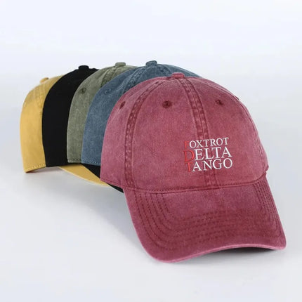 Foxtrot Delta Tango Embroidered Hat, Subtle Anti Trump Baseball Cap, Vintage Dad Hat
