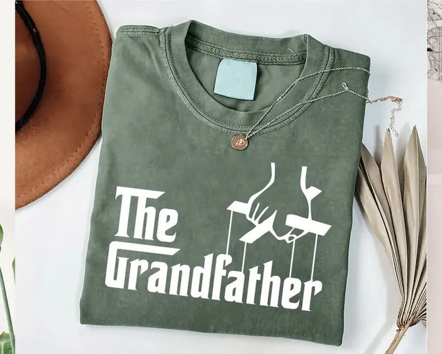 Grandfather T-Shirt, Funny Grandpa Gift, Father's Day Tee Tops, Baby Announcement Shirt, New Grandpa Reveal, Grandad Presents, Gifts for Him