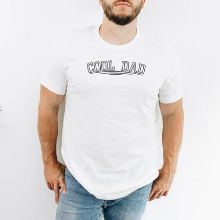Embroidered Cool Dad Shirt, Fathers Day Gift T-Shirt, New Dad To Be Tee, Best Dad Shirt