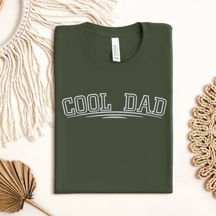 Embroidered Cool Dad Shirt, Fathers Day Gift T-Shirt, New Dad To Be Tee, Best Dad Shirt