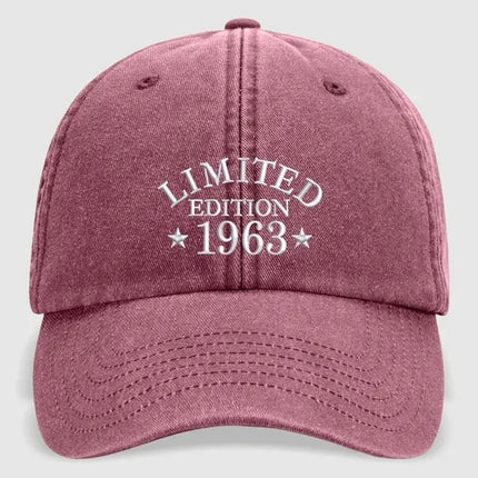 Custom Embroidered Age Cap, Personalized Birthday Hat,  Custom Year Mom/Dad Hat