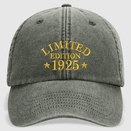 Custom Embroidered Age Cap, Personalized Birthday Hat,  Custom Year Mom/Dad Hat