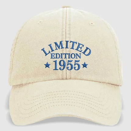 Custom Embroidered Age Cap, Personalized Birthday Hat,  Custom Year Mom/Dad Hat
