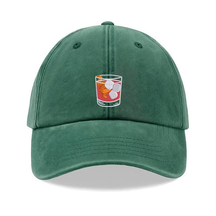 Negroni Cocktail Hat, Embroidered Coctail Lovers Baseball Cap, Bartender Hat, Gift for Him