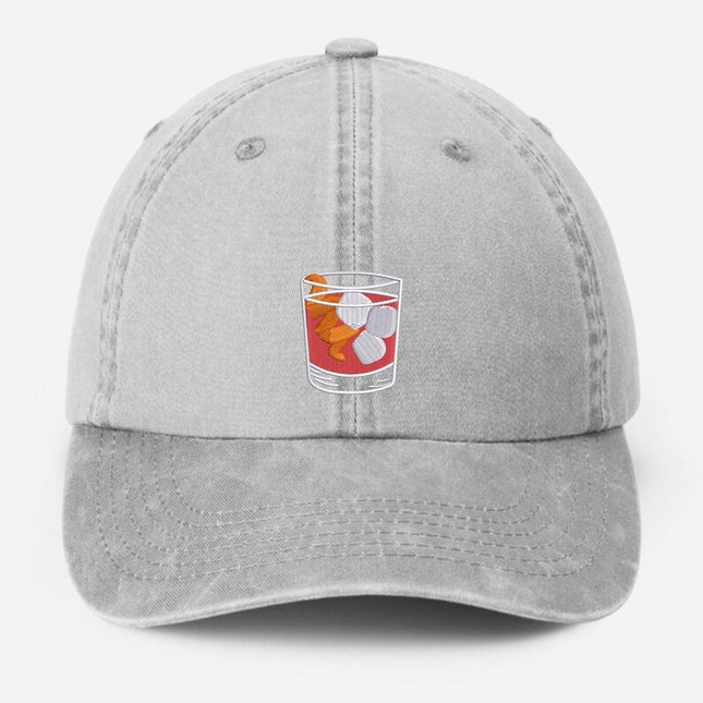 Negroni Cocktail Hat, Embroidered Coctail Lovers Baseball Cap, Bartender Hat, Gift for Him