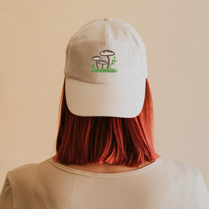 Mushroom Family Embroidered Hat, Men's Mushroom Baseball Caps, Vintage Summer Hat