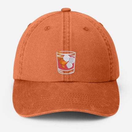 Negroni Cocktail Hat, Embroidered Coctail Lovers Baseball Cap, Bartender Hat, Gift for Him