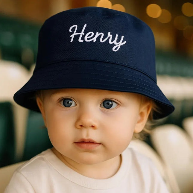 Custom Name Embroidered Baby Bucket Hat