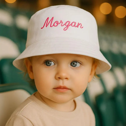 Custom Name Embroidered Baby Bucket Hat