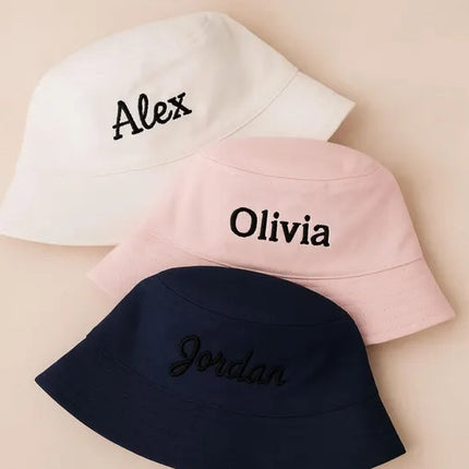 Custom Name Embroidered Baby Bucket Hat