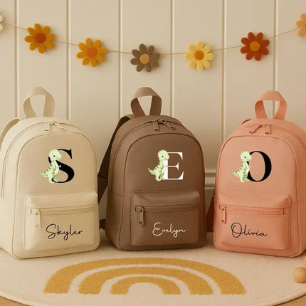 Personalized Boys Girls T-Rex Toddler Backpack