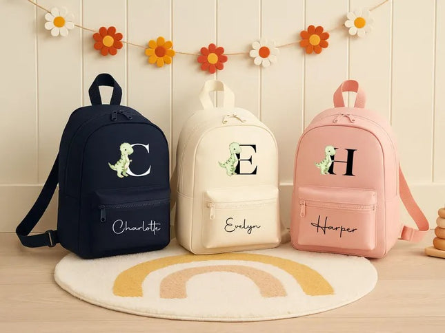 Personalized Boys Girls T-Rex Toddler Backpack