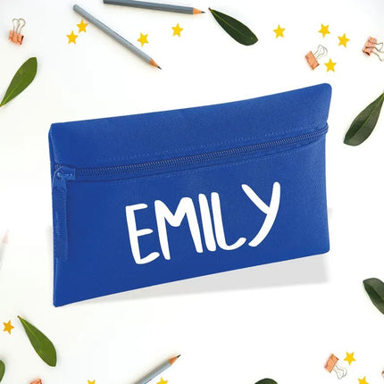 Personalised Pencil Case With Kids Names – Custom Zip Pouch For Girls & Boys, Kids Gift