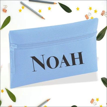 Personalised Pencil Case With Kids Names – Custom Zip Pouch For Girls & Boys, Kids Gift