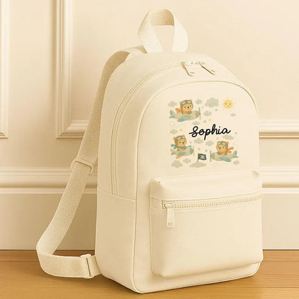 Personalised Boys & Girls Backpack, Custom Kids Name Printed Back To School Kids Gift