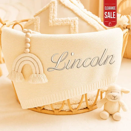 Personalised Name Baby Blankets – Embroidered Blankets for Baby, Baby Gifts