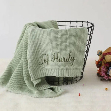 Personalised Name Baby Blankets – Embroidered Blankets for Baby, Baby Gifts