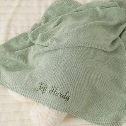Personalised Name Baby Blankets – Embroidered Blankets for Baby, Baby Gifts