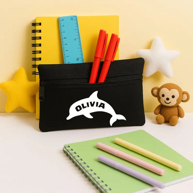 Personalised Pencil Case For Kids – Kids Name Printed School Stationary Case, Boys Gifts