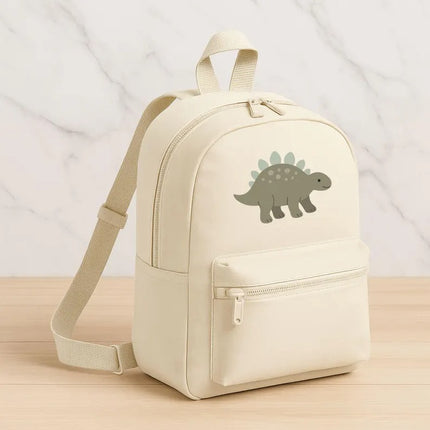 Personalised Name Dinosaur Backpack – Cute Dino Kids Rucksack, School Bag Kids Gift