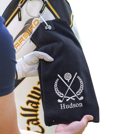 Personalized Embroidered Golf Towels – Custom Monogrammed Golf Towels, Dad Gifts