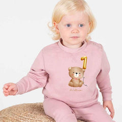 Personalised First Birthday Sweatshirt, Custom Baby Name & Age Jumper, 1st Birthday Outfits, Toddler Birthday Gifts, Kids Keepsake Sweater