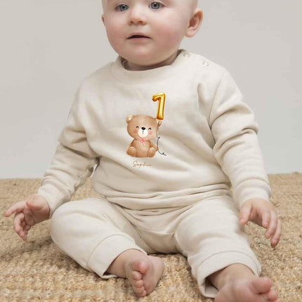 Personalised First Birthday Sweatshirt, Custom Baby Name & Age Jumper, 1st Birthday Outfits, Toddler Birthday Gifts, Kids Keepsake Sweater